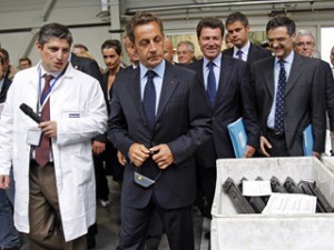 Саркози на заводе